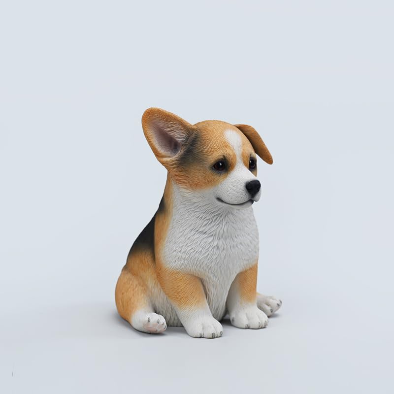 Cadeau de sculpture de corgi AMITD pour les amateurs de chiens et passionnés de décoration