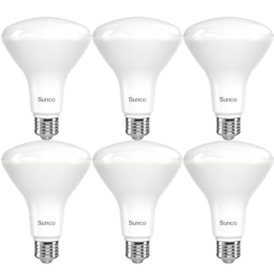 Sunco 6 Pack BR30 LED Bulbs, High Output 1200 Lumens, Indoor Flood Lights, 11W Equivalent 65W, 4000K Cool White, E26 Base, Interior Dimmable Recessed Can Light Bulbs