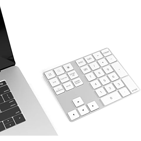 Cateck Teclado numérico Bluetooth portátil con accesos directos Cover