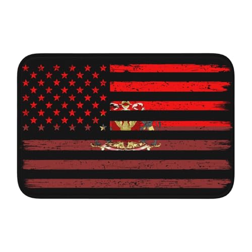 Mysore Kingdom Flag Bathroom Rug 24x16 Non-Slip Door Mat