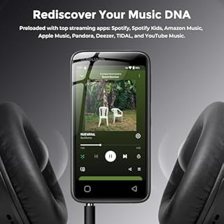 160GB MP3 Player with Bluetooth 5.0 and WiFi, Music Player with Spotify, Audible, Amazon Music, Pandora, Libby, Spotify Kids, 4" Touchscreen Android MP4 Player with HiFi Sound (Black)