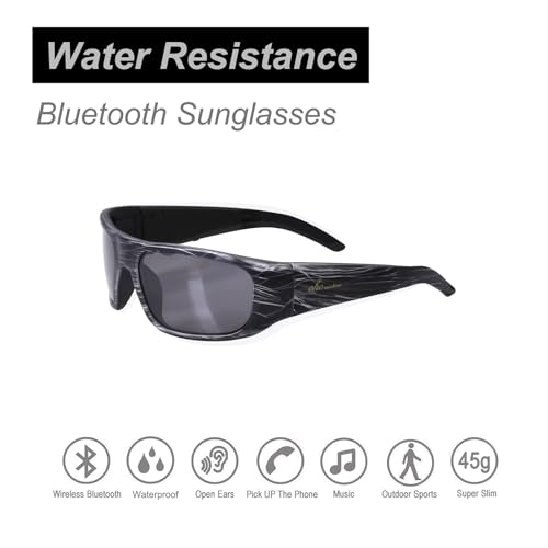 Image of OhO Smart Glasses,Polarized Sunglasses with Bluetooth Speaker,Athletic /Outdoor UV Protection and Voice Control,Unisex