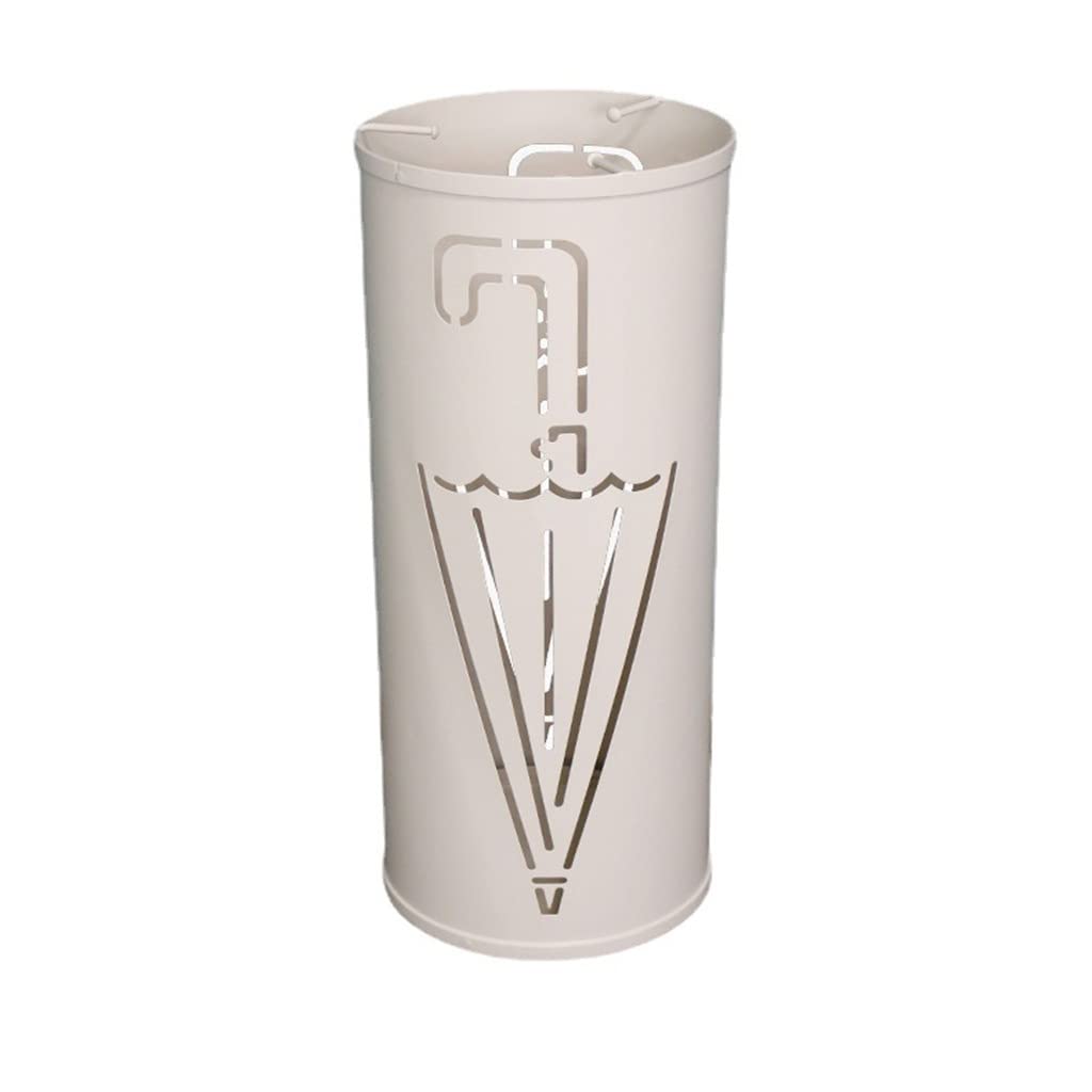 KLerDH Umbrella Stand, Metal Rustproof Large Capacity for Entryway Office Stand(Wit)