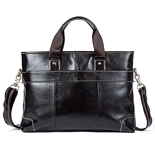 Sac en cuir pour ordinateur portable et briefcases de messager pour hommes