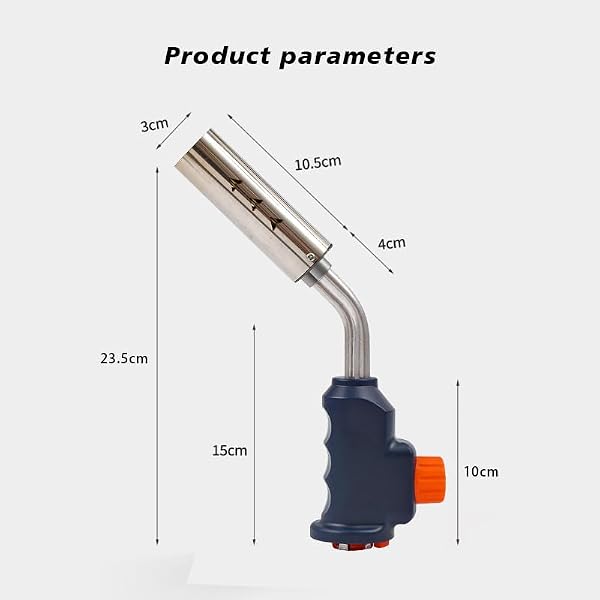 FOJI Gas Burner, gas blow torch,Flame Adjustable, Butane Blow Torch, 360° Omni-directional Use for Cooking, BBQs, Camping, Sweets Making, Charcoal Fire, Roasting, Welding Soldering (Fuel Not Included) by FOJI - Image 6