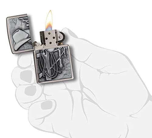Encendedor Zippo emblema vaquero personalizado miniatura 4