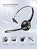 TECKNET Bluetooth Headset, Wireless On Ear Headphones with Noise Cancelling Microphone & USB Dongle, Hand Free Wireless Headset with Mute microphone for Cellphone, PC, Home, Office, Call Center #5