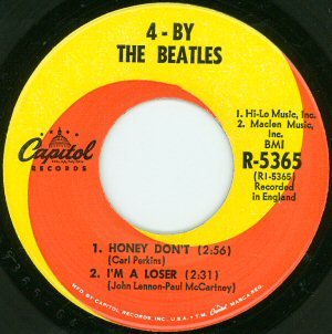 4 By 4 the Beatles 4 Song Ep on 7" Record