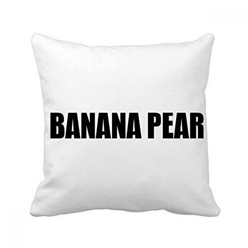 Coussin Banane Poire Fruit 40x40 cm avec insert oreiller de canapé multicolore carré DIYthinker - 2