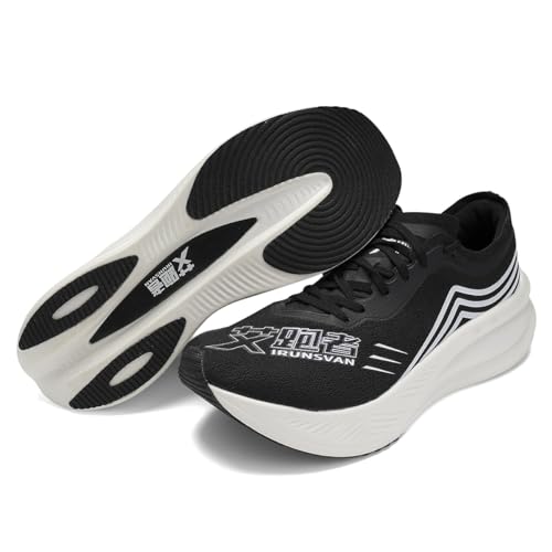 New Carbon Plate Running Shoes for Men Breathable Cushioning Sports Non-Slip PB Lightweight Rebound Road Sneakers