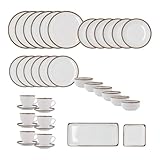 Bidasoa Orion Hydrozero Vajilla Porcelana 36 Piezas 36 Piezas Porcelana Apto Microondas