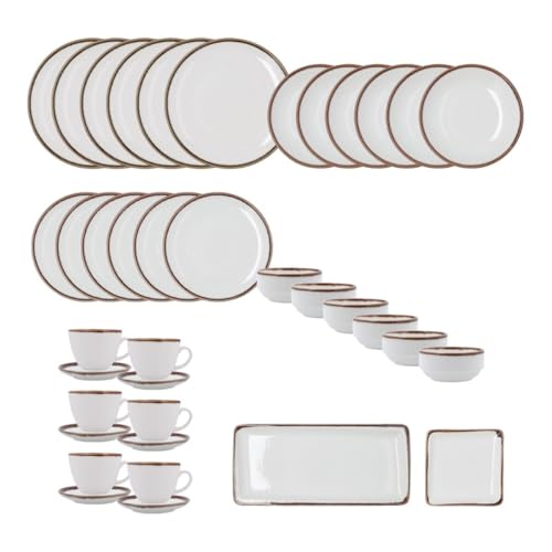 Imagen de Bidasoa Orion Hydrozero Vajilla Porcelana 36 Piezas 36 Piezas Porcelana Apto Microondas