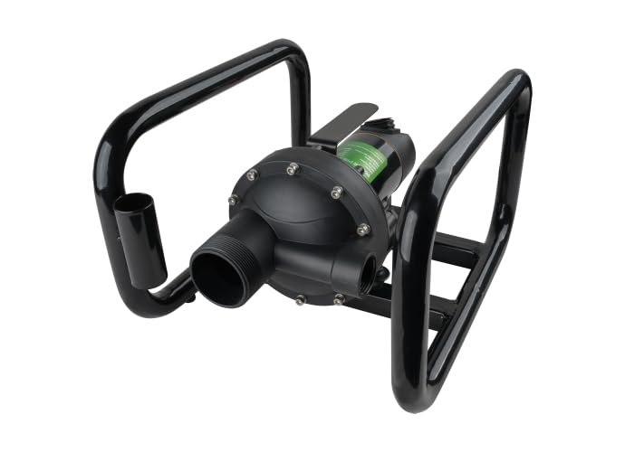 DP57A 12V DC Demand Transfer Pump, 10.5 GPM 40 LPM, 30 PSI Self-Priming Agricultural Chemical Pump, Viton Valves, 2" MNPT Inlet x 1" FNPT Outlet