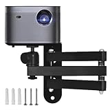 Soporte de Pared para Proyector,Soporte para Proyector Giratorio 360° con Interfaz Roscada De 1/4 Pulgadas, Soporte para Proyector Montable En Techo/Pared Para Cine En Casa, Salas de Juegos, Oficinas