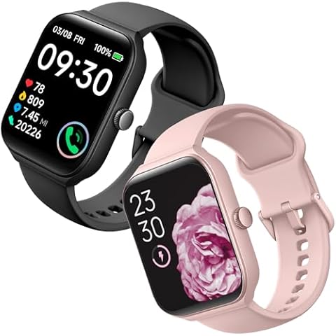 TOOBUR Smart Watch for Women Men, Couple, Friends, 1.95" Bundle Cover