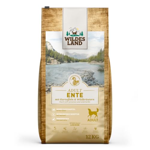 Wildes Land - Ente mit Kartoffel - Classic Adult Trockenfutter für Hunde - 12kg