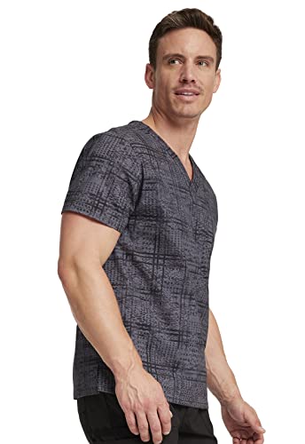 Image of Dickies EDS Signature Scrubs for Women and Scrubs for Men, Unisex One Pocket V-Neck Top in Soft Brushed Poplin 83706