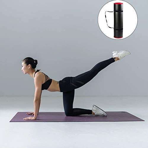 ABOOFAN Tapete portátil de ioga grosso NBR Tapete anti-derrapante para exercícios de ioga com alça p