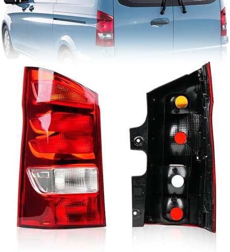 Convitex Rückleuchten Links für Mercedes Vito W447 ab 2014, Heckleuchte Ohne Lampenträger, E-Mark, Ersatzteile A4478200064