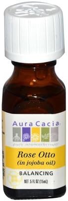 Aura Cacia Prec Ess Rose Otto Jojoba .5 Fz8