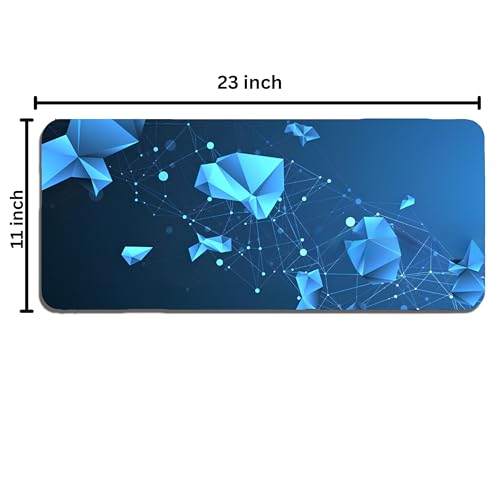 Image of XL Extended Gaming Mouse Pad | XXL Large Desk Mat 60x30cm for Laptop & PC | Non-Slip Rubber Base, Waterproof, Durable & Smooth Surface | Office, Gaming & Study, asthetic