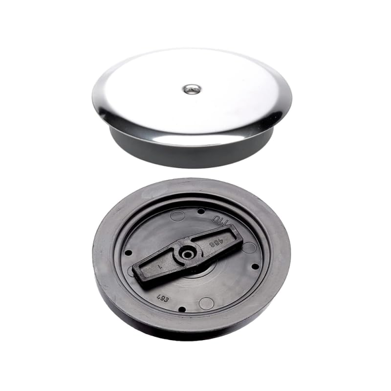 TAPA BOTE SIFÓNICO 100mm 110mm BAÑO TAPA Y EMBELLECEDOR COMPLETOS EVITA OLORES