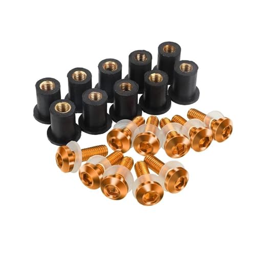 Tornillos parabrisas M5 aluminio anodizado Suzuki SV1000S kit 2