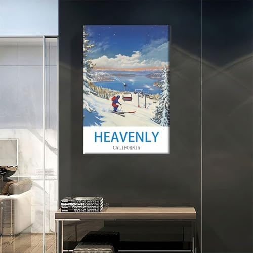 Poster vintage de voyage California 60x90cm affiche rétro américaine murale - 5