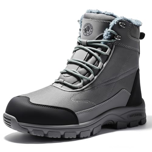ANGRYRAM Winter Steel Toe Boots for Men Women Warm Comfortable Slip Resistant Snow Work Boots...