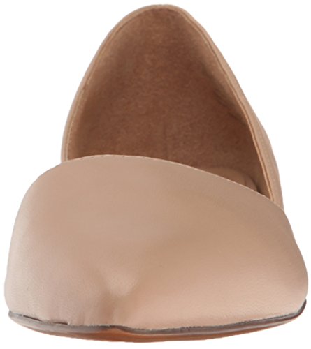 Naturalizer Womens Samantha Comfortable Pointed Toe D'orsay Slip On Ballet Flat ,Taupe Beige Leather,9.5 M Us #TOP1