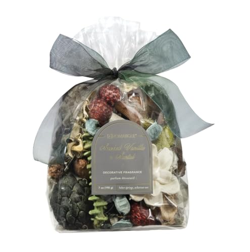 Aromatique, Scented Decorative Potpourri Bag of Fragrant Bowl Filler for Home and Office, Perfect for Bridal Showers, Holidays, Decorative Bowls, Fragrance (Smoked Vanilla & Santal, 7 oz)