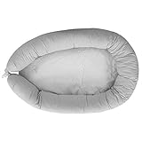 Uzturre Ameli - Cojín colocho, unisex, color gris