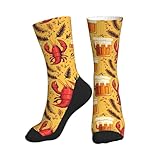 TZTTZT Lustige Socken mit Cartoon-Hummer-Motiv, für Damen und Herren, einzigartige Socken für...