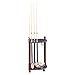 Hathaway Regent Corner Floor Cue Rack, Mahogany Finish