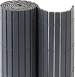 ✅ RICEVERAI - 1 recinto da giardino in PVC di colore grigio con misura pari a 100x300 cm, lamelle con spessore 4 mm, ideale per decorare il tuo terrazzo, balcone o il tuo giardino, indispensabile per la tua privacy o creare una barriera protettiva contro il vento la pioggia e le intemperie.