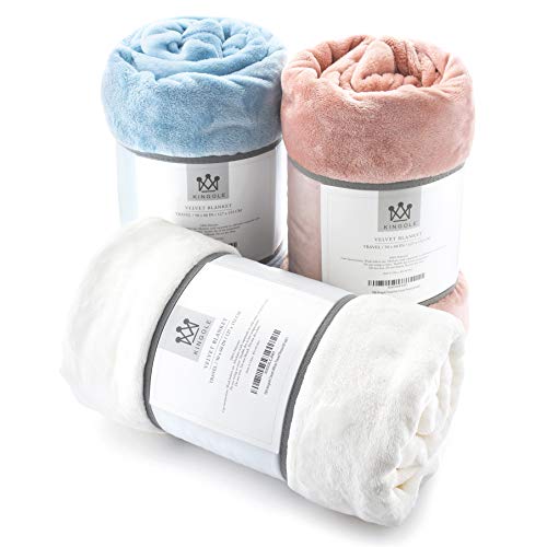 Kingole Flannel Fleece Microfiber Throw Blanket, Luxury Timid Pink Travel/Throw Size Lightweight Cozy Couch Bed Super… - Image 5
