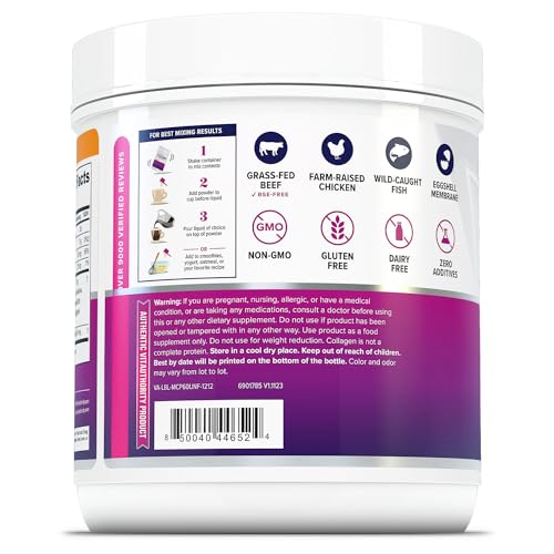 Multi Collagen Peptides Plus Hyaluronic Acid and Vitamin C Hydrolyzed Collagen Proteins Types I II III V and X 60 Servings Unflavored