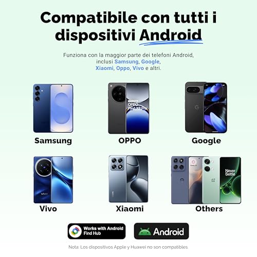 Lifemate Tag Android 4 Pack – Localizzatore Gps Android Con Bluetooth, Compatibile Con App “Funzioni Trova Di Google”, Impermeabile IP67, Batteria Lunga Durata, Trova Chiavi E Oggetti Smarriti - 3