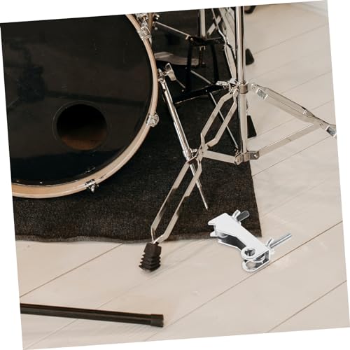 Abrazadera de montaje para cowbell de batería jazz, soporte para percusión, compatible con cowbell y jam block miniatura 4