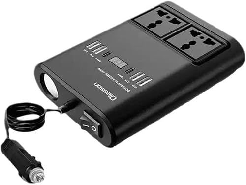 Olession DC to AC Car Power Inverter with USB Ports, 150W
