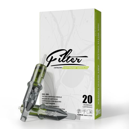 Filter Tattoo Cartridge Needles - Disposable Tattoo Needles Cartridges - Venom 1025RM
