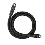 ZUFECY Round Rope Camera Strap - Black Nylon Neck Strap with...