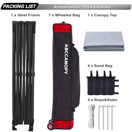 Image of ABCCANOPY Patio Pop Up Canopy Tent 8x12 Commercial-Series (Gray)