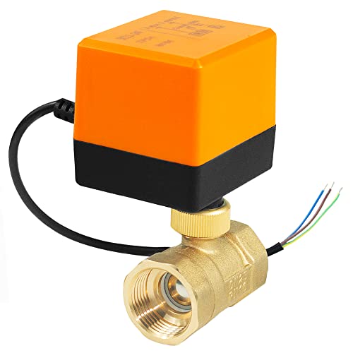 WiseWater Motorized Ball Valve, 1’’ NPT Electric Ball Valve with Full