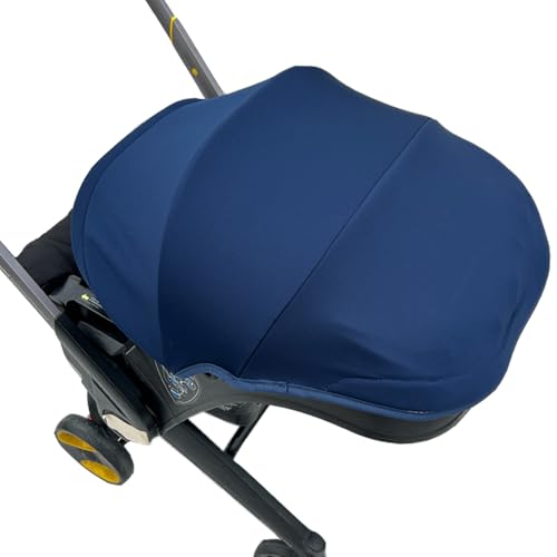 Image of Stroller Accessory Washing Kit Textile Set, Colorful Canopy & Water Resistance Soft Cushion Compatible with DOONA CAR SEAT Strollers (Blue)