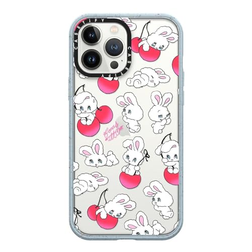 CASETiFY �C���p�N�giPhone 13 Pro Max �P�[�X [MIL�K�i���� (4x MIL-STD-810G) / 2.5m����̗����������N���A] - Cherry Mix - �}�b�g���F�C�p�[�u���[