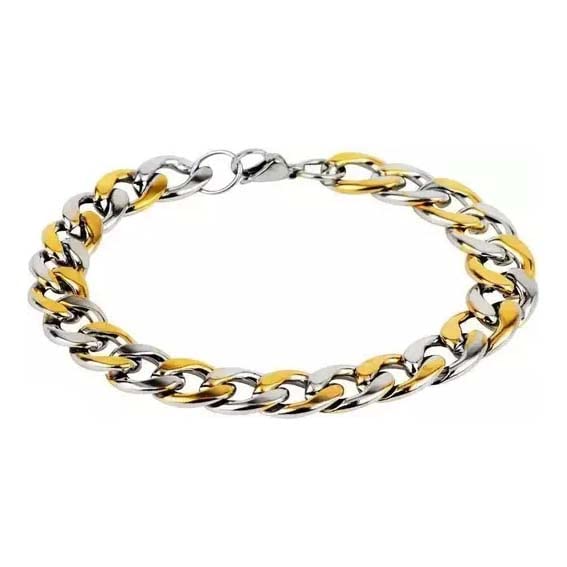 Mix Tone Gold & Silver Plated Mens Bracelet Weight 26 gms. Mens Gold Chain Bracelet Pack of 1 (B0BPR5JX57) Amazon Price History, Amazon Price Tracker