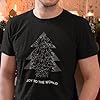 Joy to The World Black Christmas T-Shirt Top Tee - Novelty Music 80's English Rock Pop Band Father Christmas Tree Festive Holiday Santa Xmas Present Gift (4XL, Black) #1