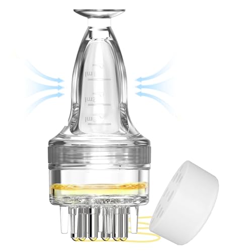 Micwkto Minoxidil Applicator Hair Oil Applicator Scalp Oil Applicator Mini Scalp Massager Hair Growth Bottle Minoxidil Applicator Brush Tool Minoxidil Application Tool (3ml-01)