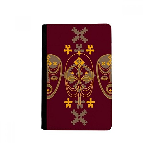 Middle Ages Religion Red Head Pattern Passport Holder Notecase Burse Wallet Cover Card Purse